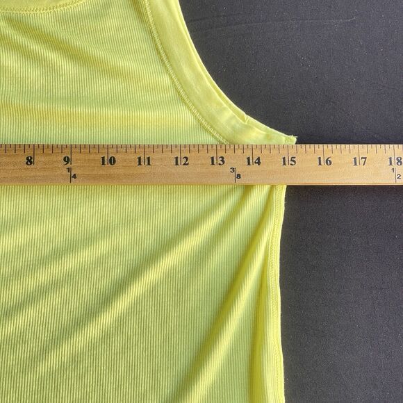 All Saints Rina Crewneck Tank Top Womens Size 8 Crewneck Sleeveless Yellow - Picture 11 of 13